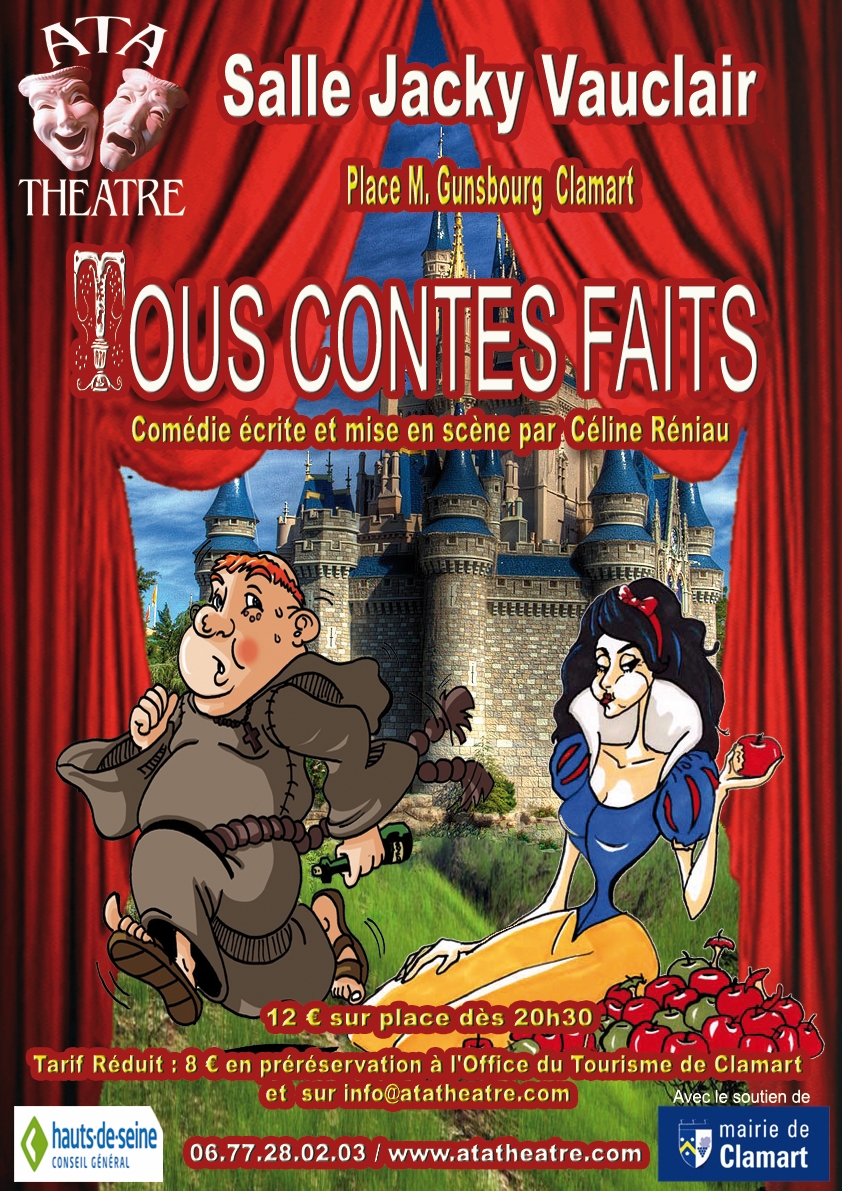 Affiche Théâtre Pièce Céline Réniau Tous contes faits